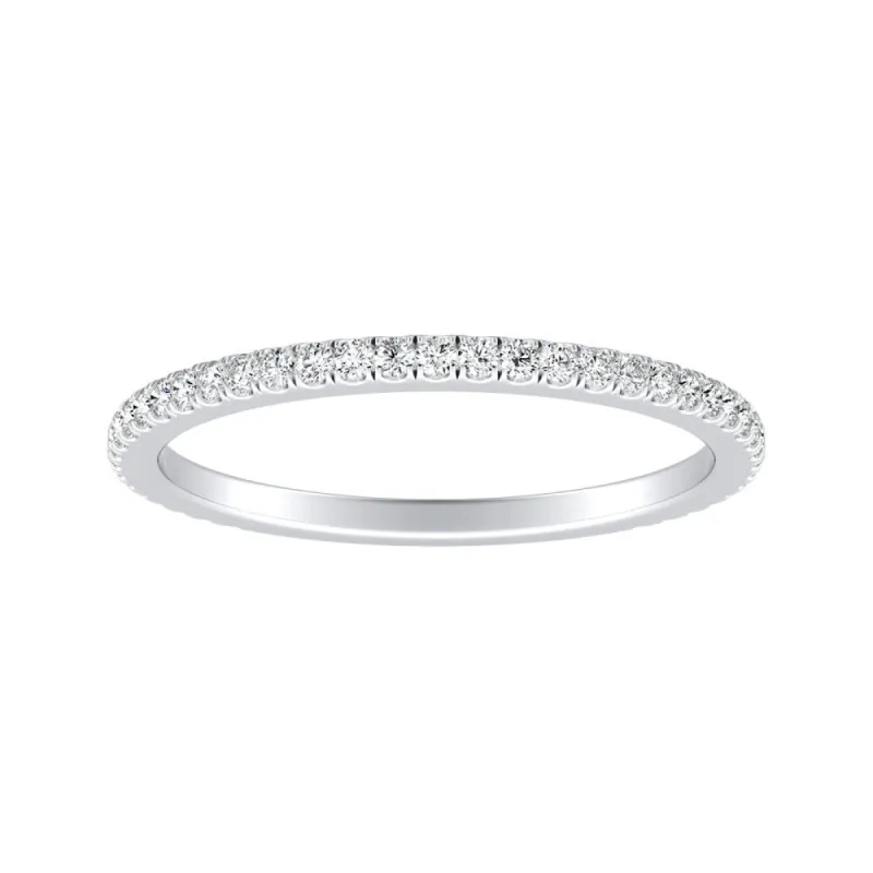 Auriya Platinum 1/5ctw Stackable Diamond Wedding Band made by Zulily