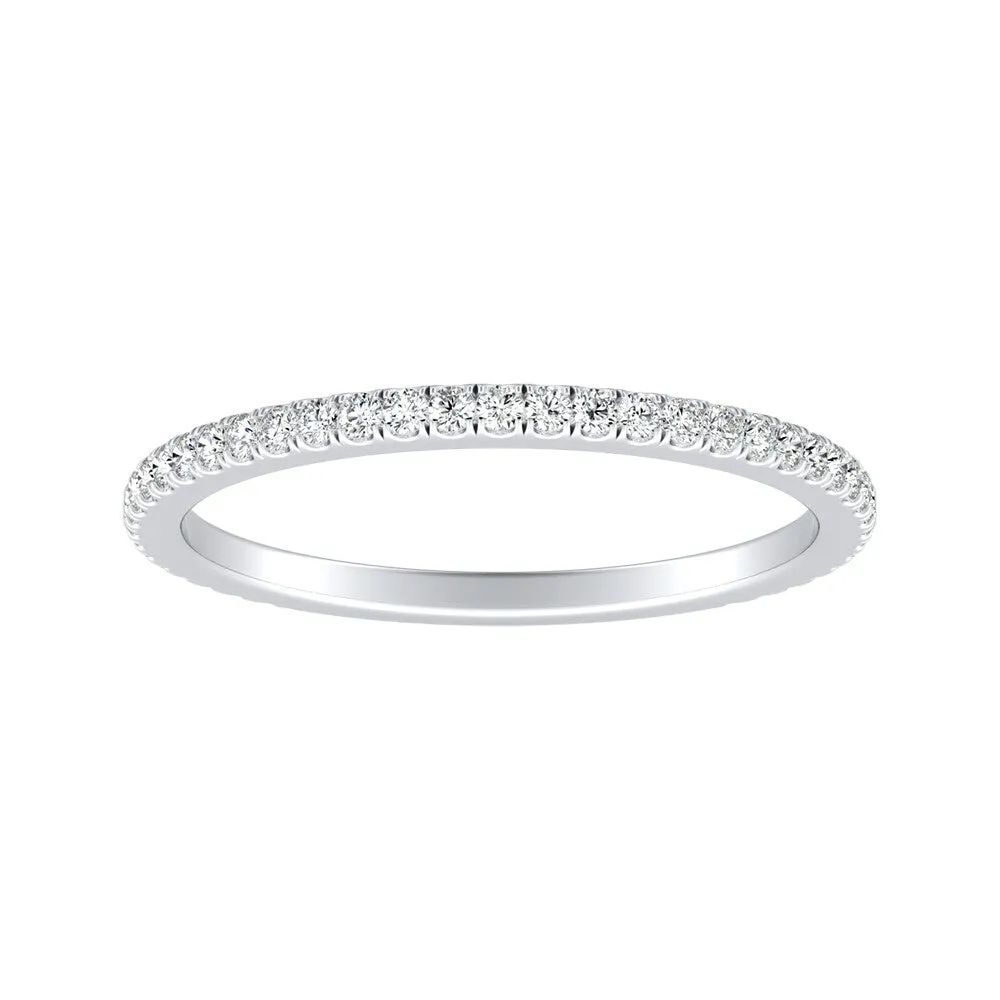 Auriya Platinum 1/5ctw Stackable Diamond Wedding Band sold by Zulily