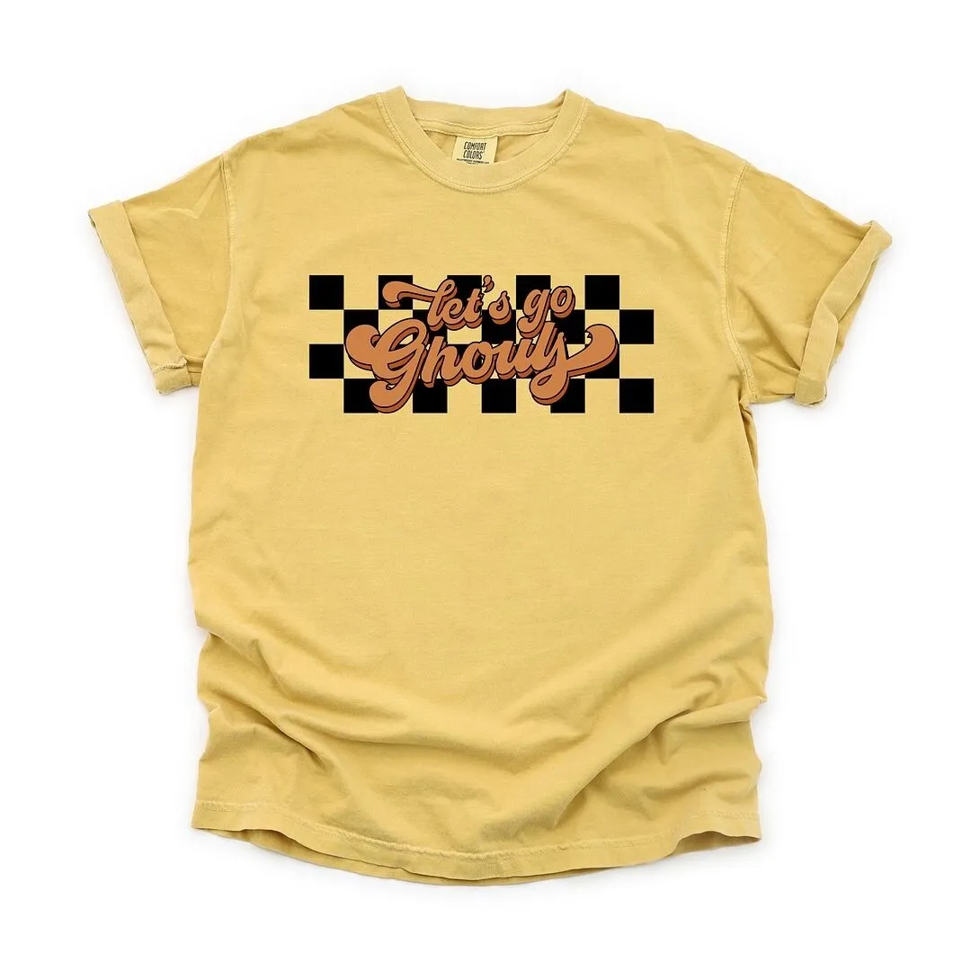 Lets Go Ghouls Garment Dyed Tee sold by Zulily