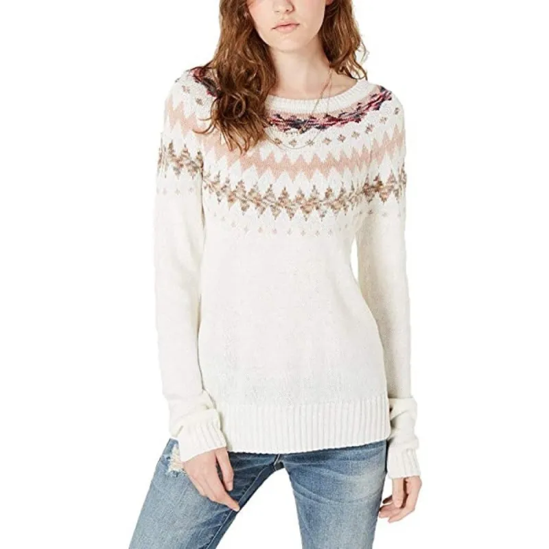 American Rag Juniors'' Mixed-Knit Pullover Hoodie White Size Small sold by Zulily