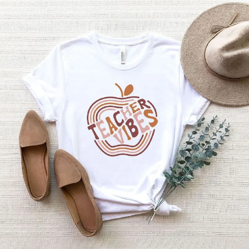 Retro Teacher Vibes Short Sleeve Tee sold by Zulily