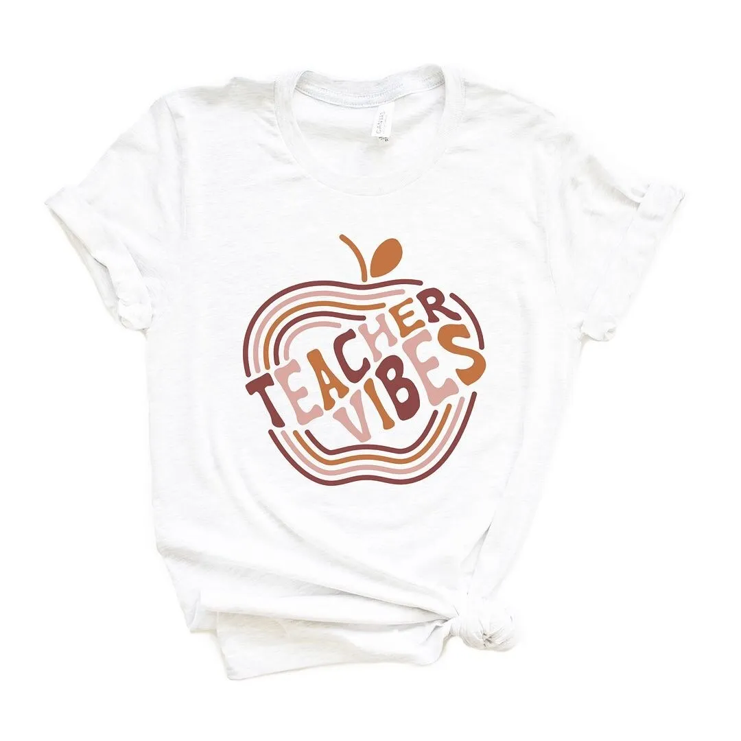 Retro Teacher Vibes Short Sleeve Tee sold by Zulily product image thumbnail 2