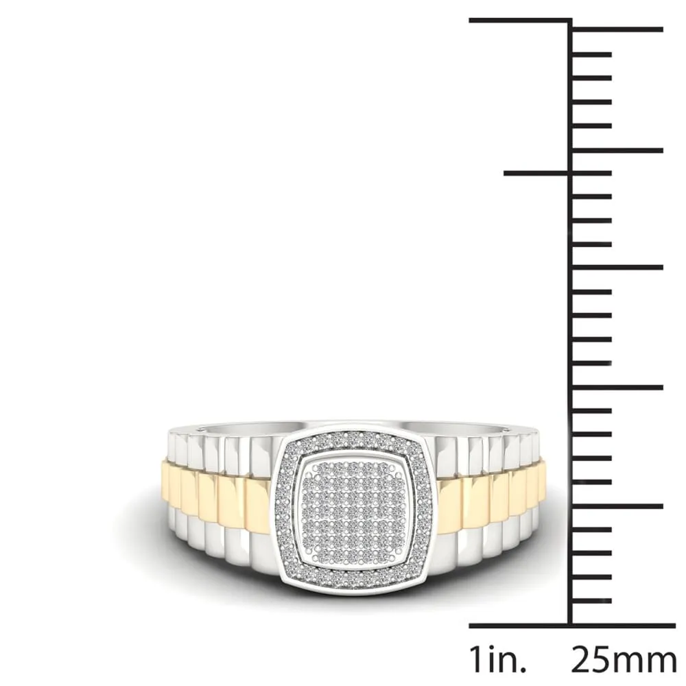 De Couer IGI Certified 1/4ct TDW Diamond Men's Ring sold by Zulily product image thumbnail 5
