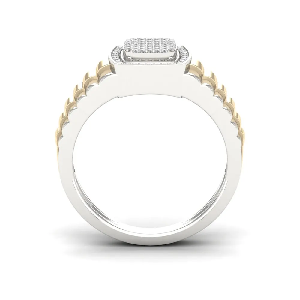 De Couer IGI Certified 1/4ct TDW Diamond Men's Ring sold by Zulily product image thumbnail 4
