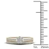 De Couer 1/3ct TDW Diamond Cluster Bridal Sets - Yellow sold by Zulily