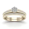 De Couer 1/3ct TDW Diamond Cluster Bridal Sets - Yellow sold by Zulily