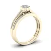 De Couer 1/3ct TDW Diamond Cluster Bridal Sets - Yellow sold by Zulily