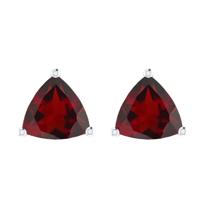 4.00 Carat Sterling Silver in Natural Garnet Stud Earrings sold by Zulily