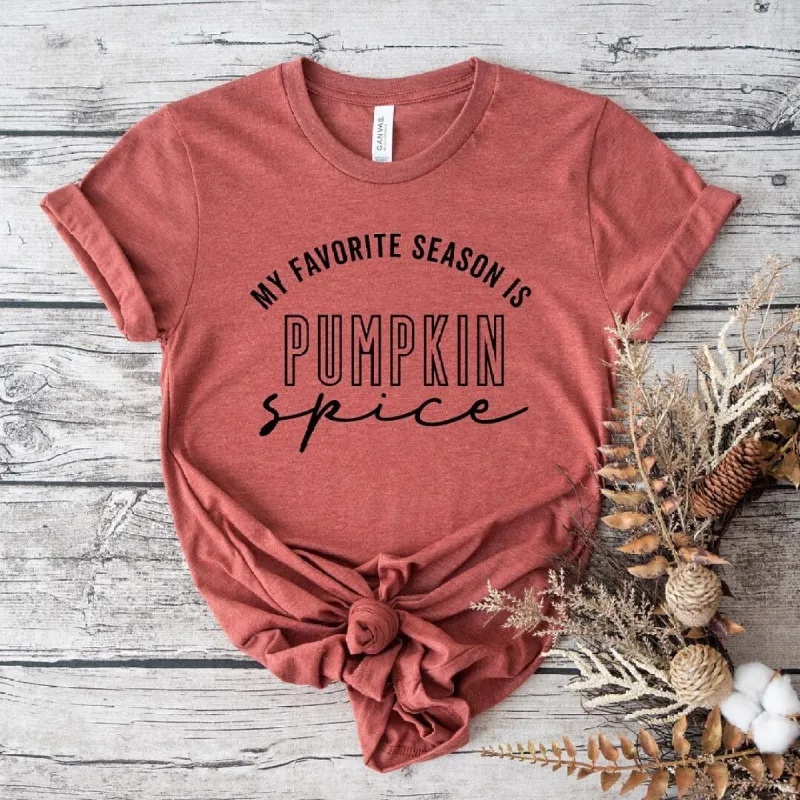 My Favorite Season Is Pumpkin Spice Short Sleeve Tee sold by Zulily