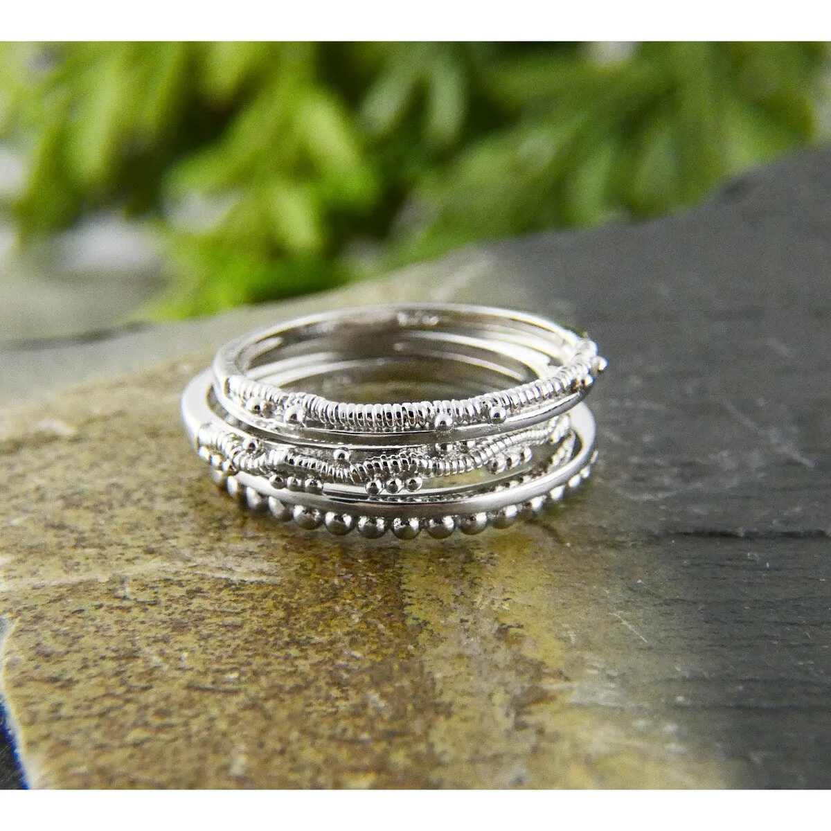 Vera & Co. Sterling Silver 3-Pcs Stackable Ring sold by Zulily product image thumbnail 2