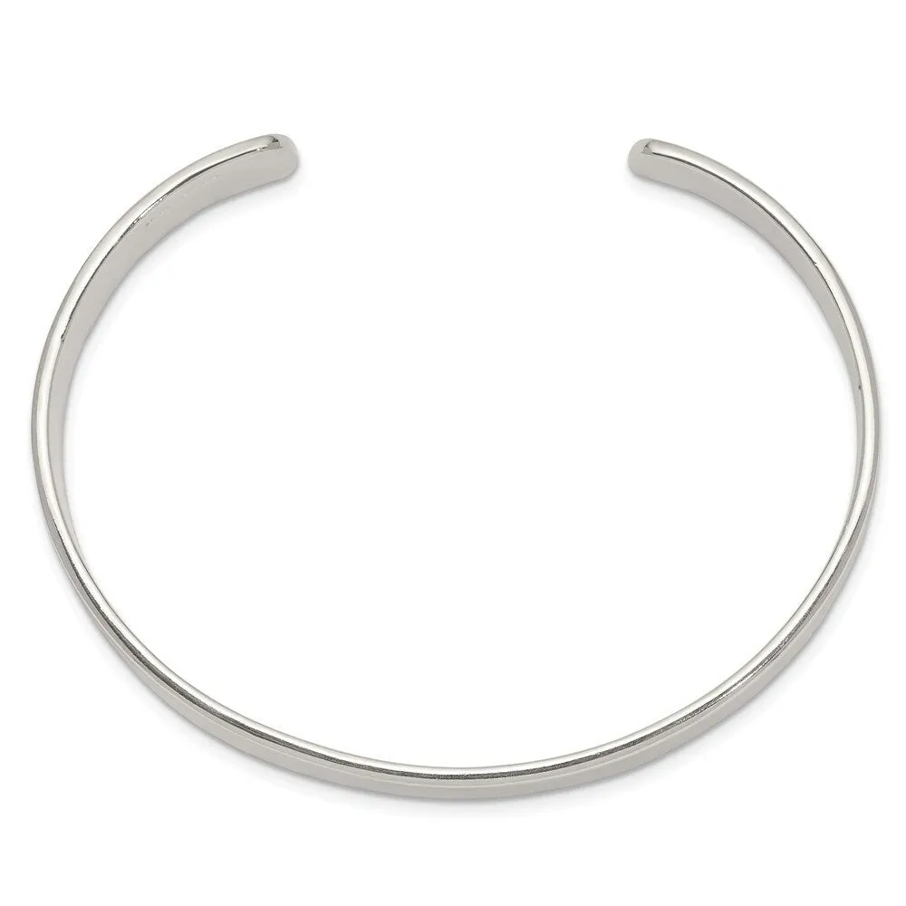 Curata 925 Sterling Silver Solid 9.75mm Polished Engravable Cuff Bangle Bracelet sold by Zulily product image thumbnail 3