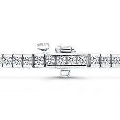 14k Gold 2 1/2ct TDW Channel Set 7-inch Diamond Tennis Bracelet by Auriya sold by Zulily product image thumbnail 2