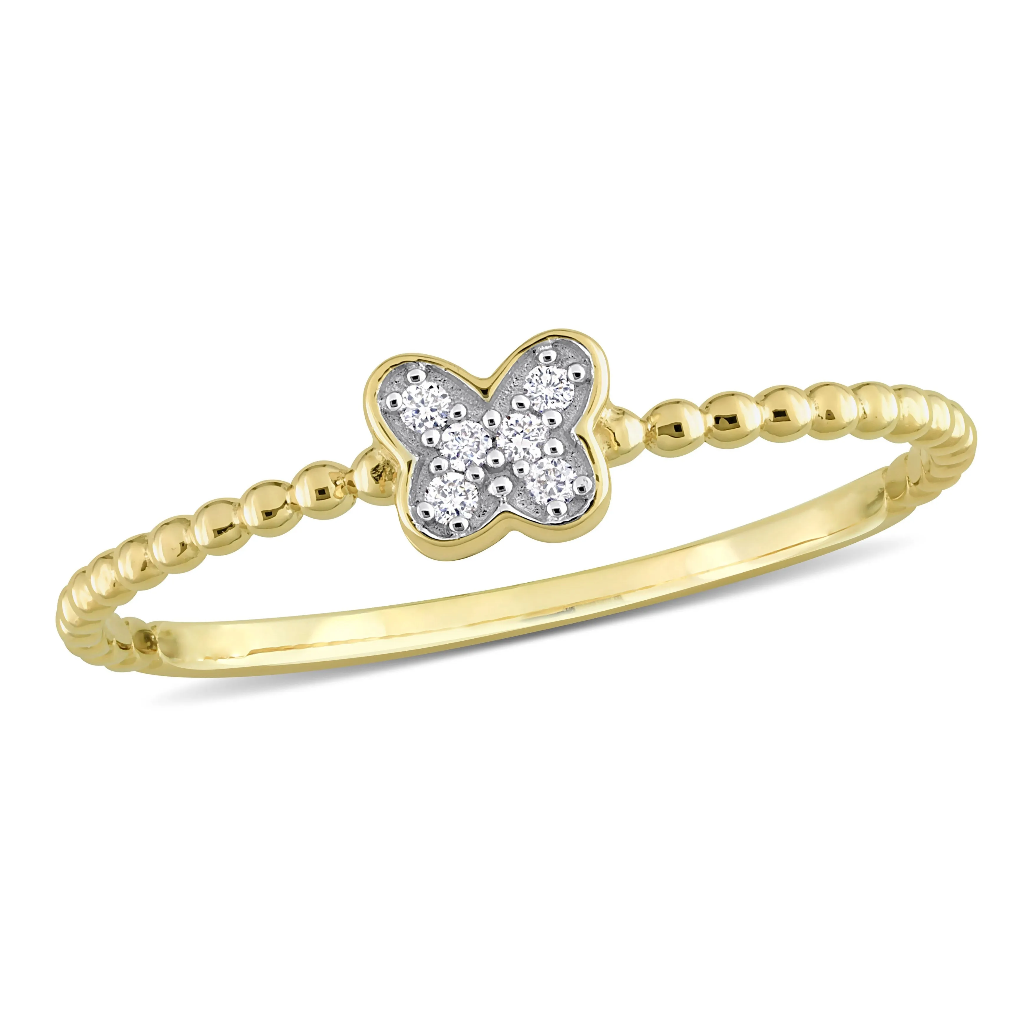Miadora Diamond Accent Butterfly Ring in 14k Yellow Gold sold by Zulily