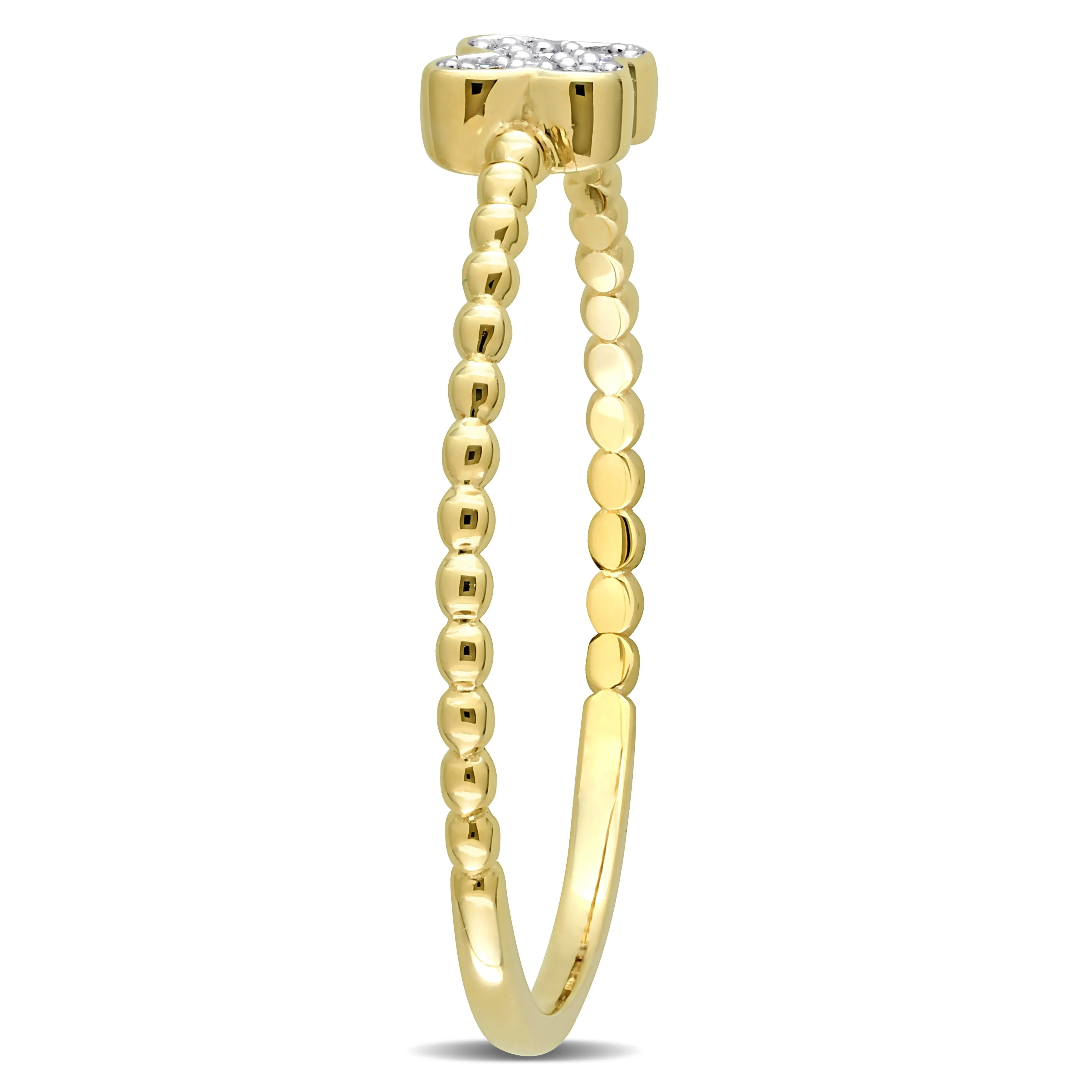 Miadora Diamond Accent Butterfly Ring in 14k Yellow Gold sold by Zulily product image thumbnail 2