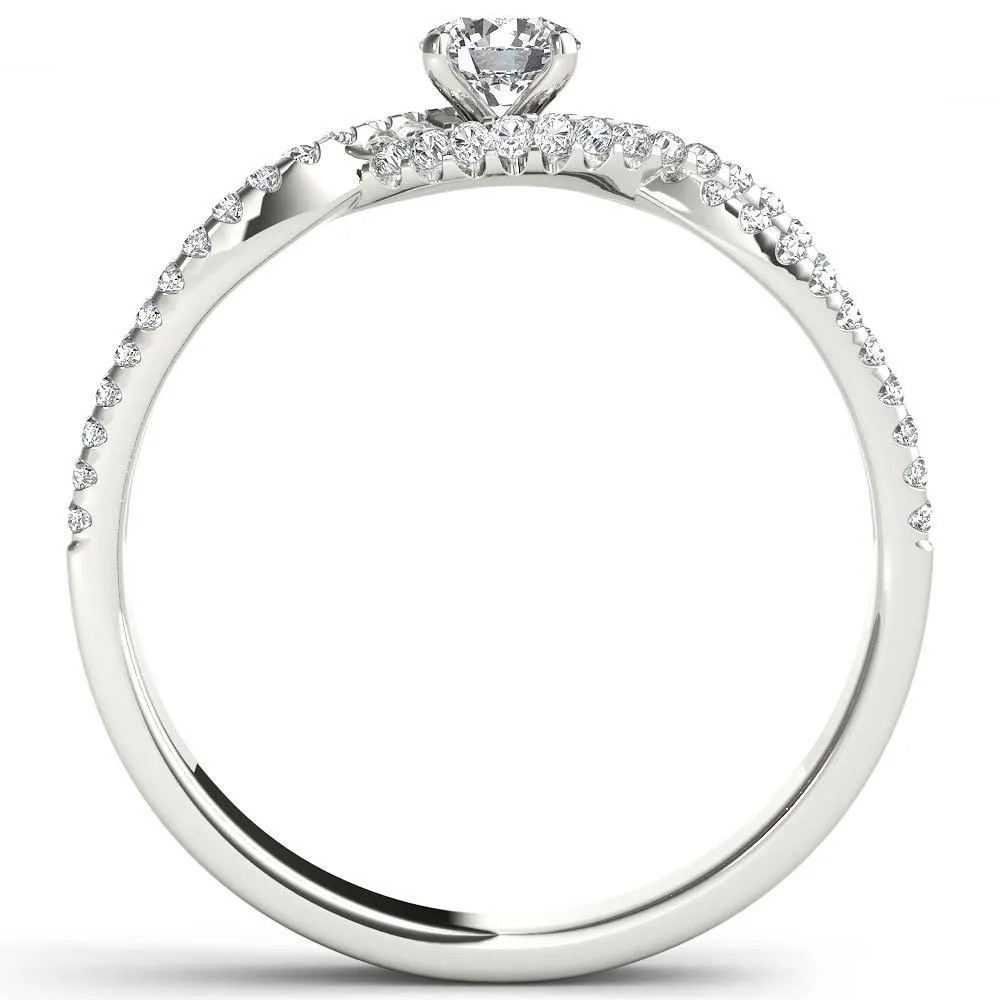 De Couer 10k White Gold 2/5ct TDW Diamond Classic Split-Shank Engagement Ring sold by Zulily product image thumbnail 3