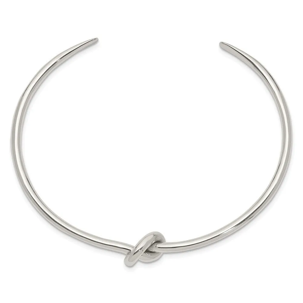Curata 925 Sterling Silver Flexible Polished Knot Cuff Stackable Bangle Bracelet sold by Zulily product image thumbnail 3