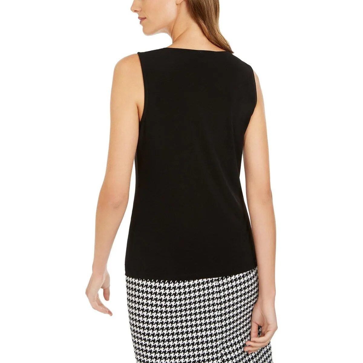 Calvin Klein Women's Knit Embellished Tank Top Black Size X-Small sold by Zulily product image thumbnail 2