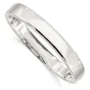 Curata 925 Sterling Silver 7" 9.75mm Polished Flat Edge Hinged Bangle Bracelet sold by Zulily