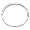 Curata 925 Sterling Silver 7" 9.75mm Polished Flat Edge Hinged Bangle Bracelet sold by Zulily