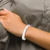 Curata 925 Sterling Silver 7" 9.75mm Polished Flat Edge Hinged Bangle Bracelet sold by Zulily