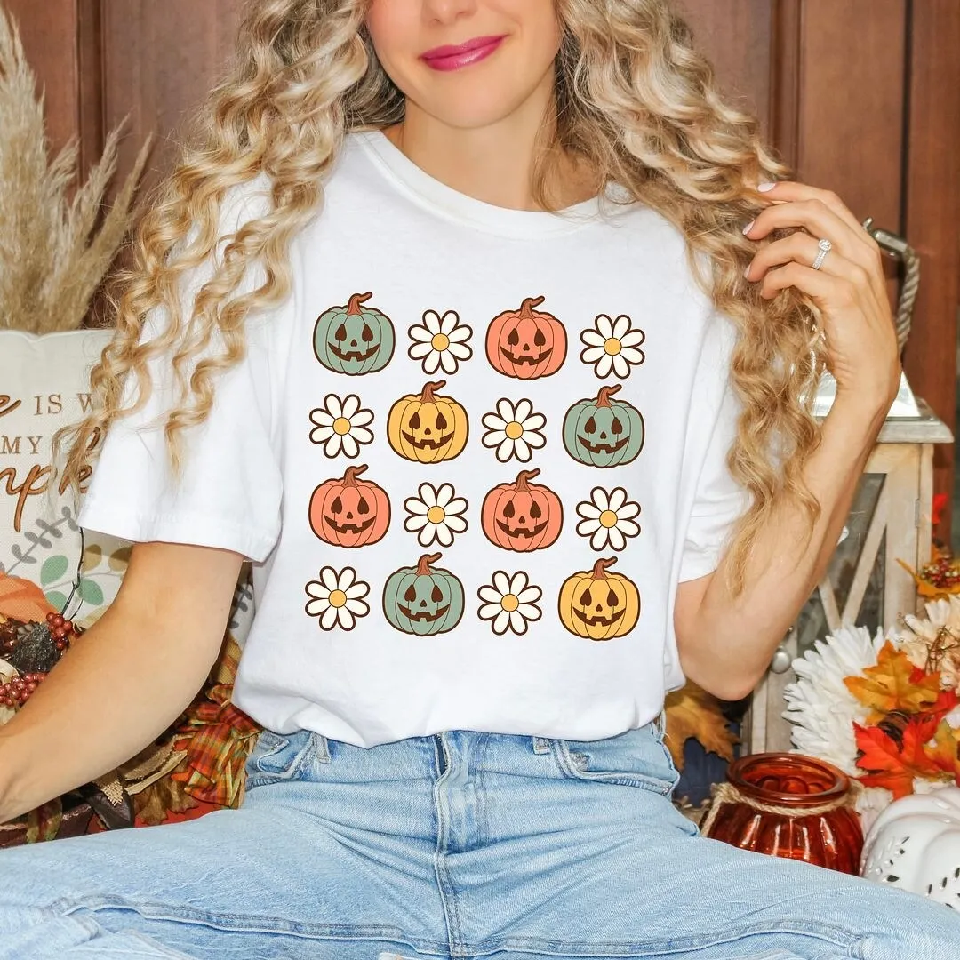 Pumpkin Daisies Garment Dyed Tee sold by Zulily product image thumbnail 3
