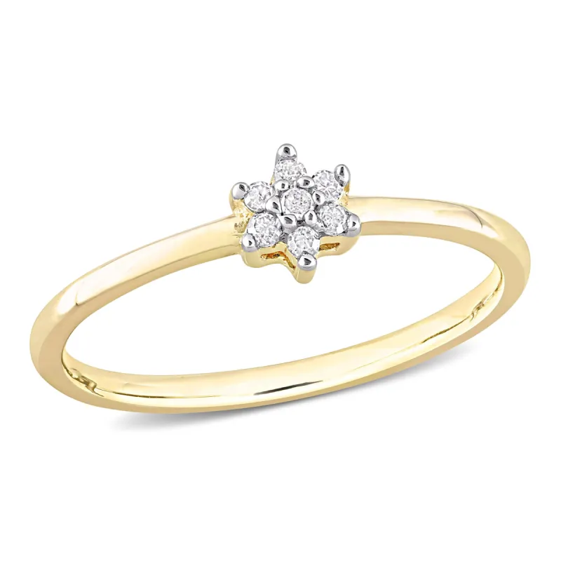 Miadora Diamond Accent Promise Ring in Yellow Silver sold by Zulily