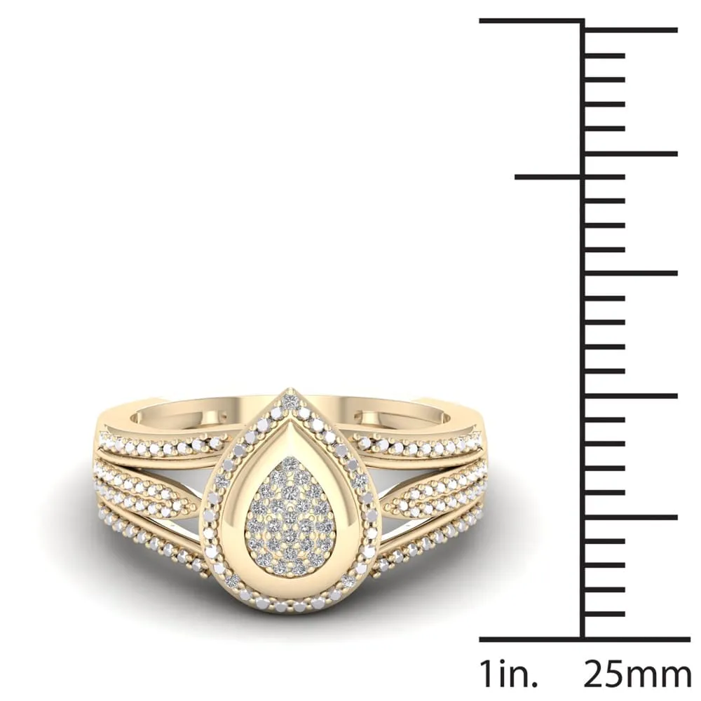 De Couer 1/10ct TDW Diamond Engagement Ring - Yellow sold by Zulily product image thumbnail 4