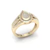 De Couer 1/10ct TDW Diamond Engagement Ring - Yellow sold by Zulily
