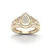De Couer 1/10ct TDW Diamond Engagement Ring - Yellow sold by Zulily