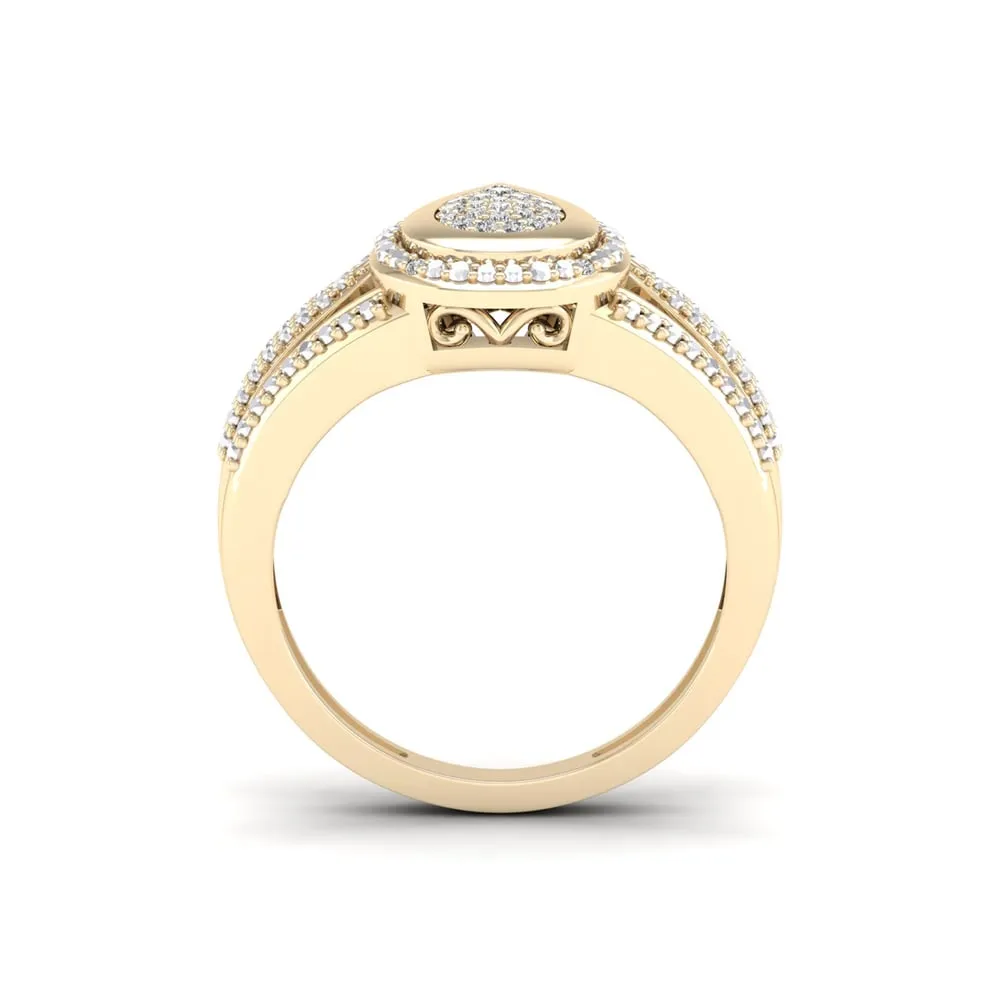 De Couer 1/10ct TDW Diamond Engagement Ring - Yellow sold by Zulily product image thumbnail 3