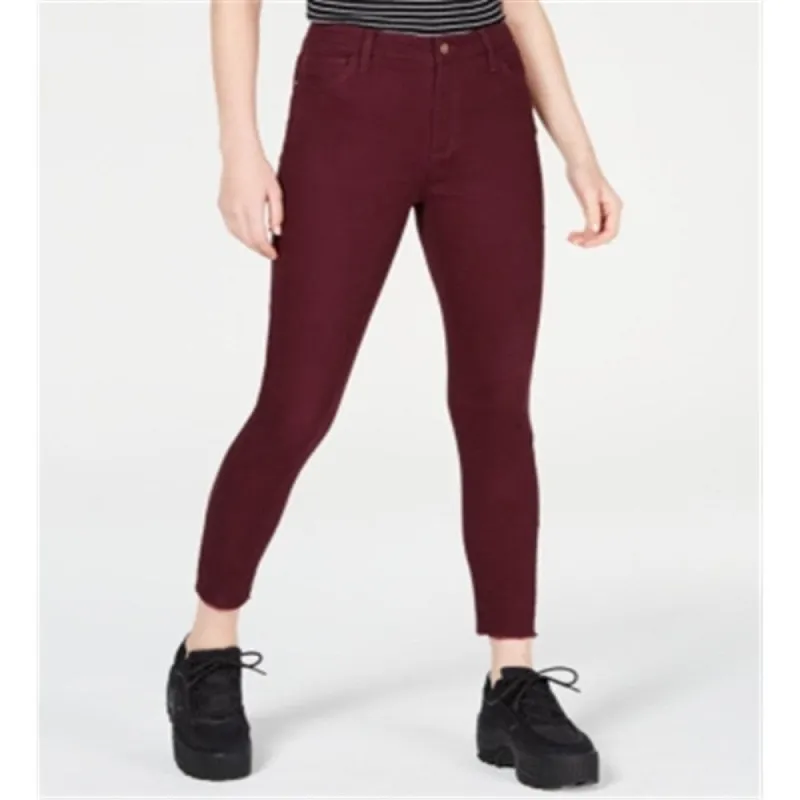 Tinseltown Junior's Colored High Rise Raw Hem Skinny Jeans Purple Size 15 sold by Zulily