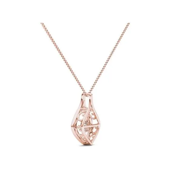 De Couer 10k Gold 1/10ct TDW Diamond Heart Beat Necklace sold by Zulily product image thumbnail 3