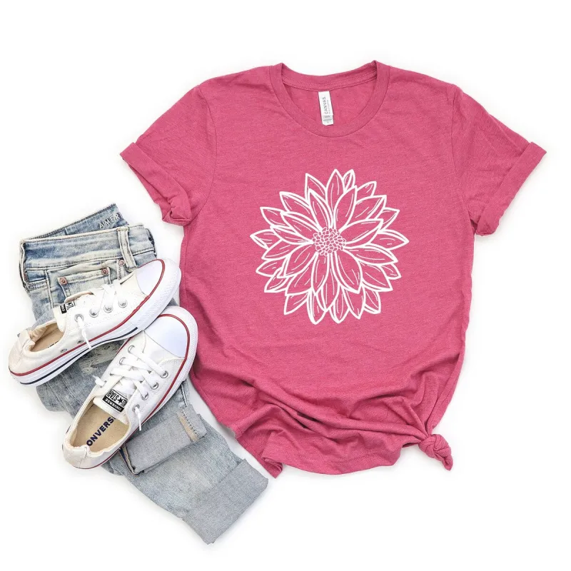 Dahlia Short Sleeve Crewnneck Tee sold by Zulily