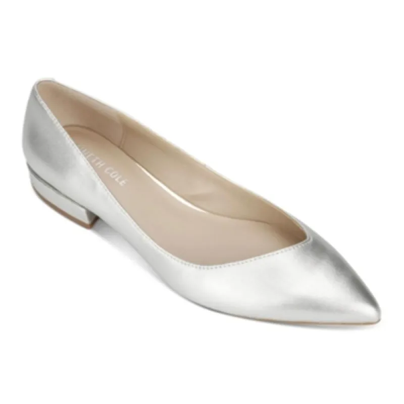 Kenneth Cole Women's Camelia Pointed Toe Flat Gray Size 7.5 sold by Zulily