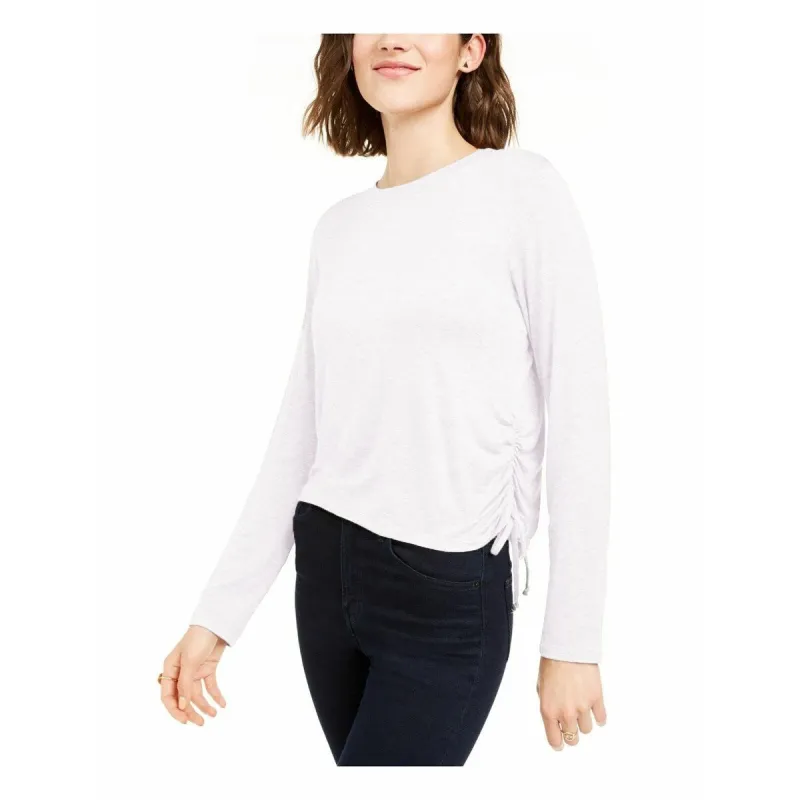 Rebellious One Women's Juniors' Side-Ruched Top White Size X-Large sold by Zulily