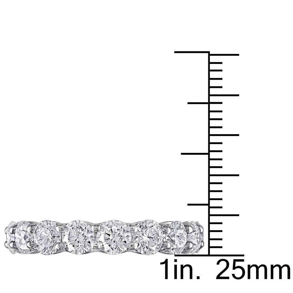 Miadora Signature Collection 18k White Gold 4ct TDW Diamond Eternity Ring sold by Zulily product image thumbnail 4