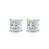 Auriya 18-karat Gold Lab Grown 0.62 carat TDW Princess Diamond Stud Earrings 4-Prong Basket Screw-back sold by Zulily