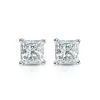 Auriya 18-karat Gold Lab Grown 0.62 carat TDW Princess Diamond Stud Earrings 4-Prong Basket Screw-back sold by Zulily