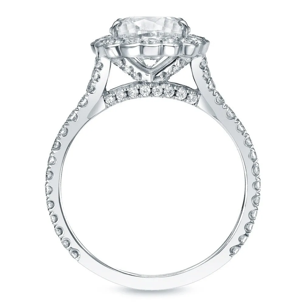 Auriya 14k Gold 1 1/2 carat TW Round Halo Diamond Engagement Ring sold by Zulily product image thumbnail 5