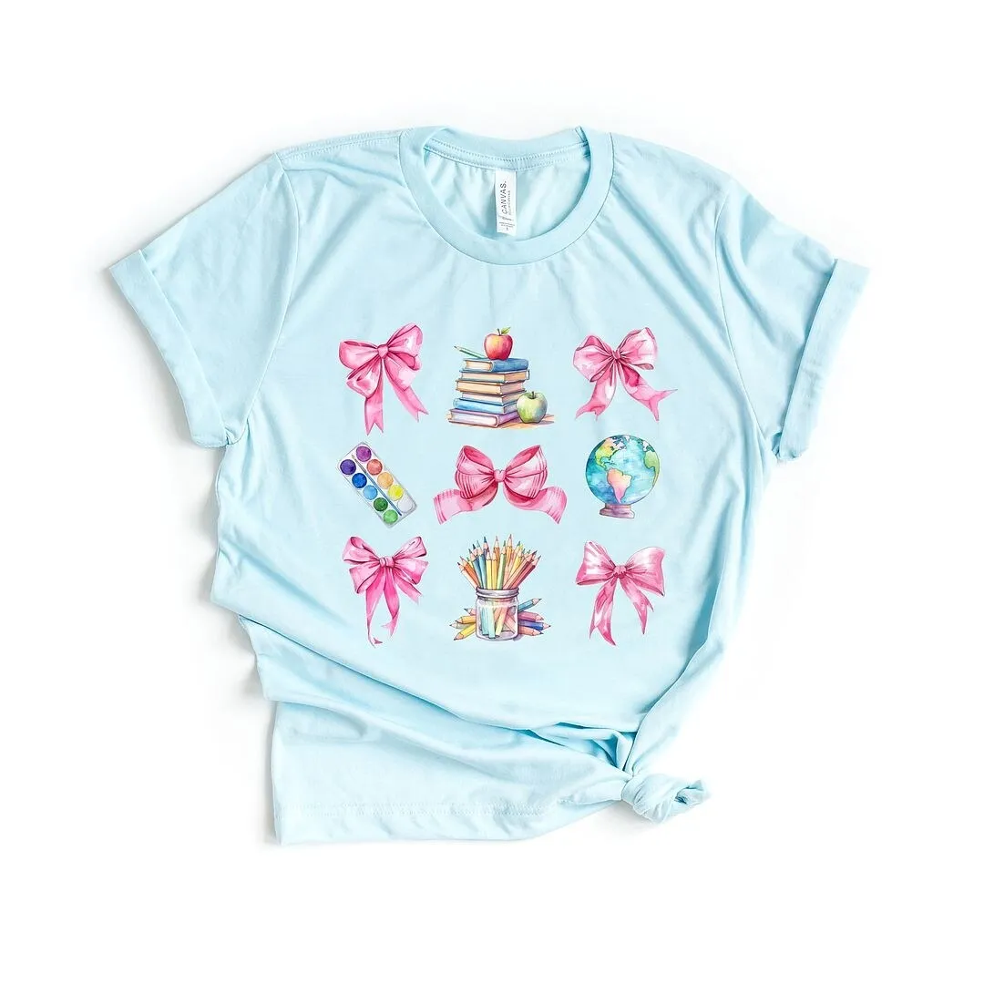 Coquette Pastel Teacher Collage Short Sleeve Tee sold by Zulily product image thumbnail 2
