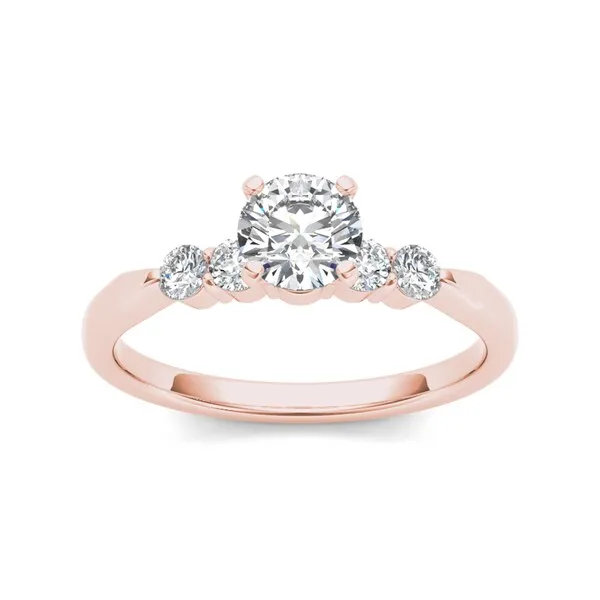 De Couer IGI Certified 14k Rose Gold 1/2ct TDW Princess-cut Diamond Classic Engagement Ring - Pink sold by Zulily