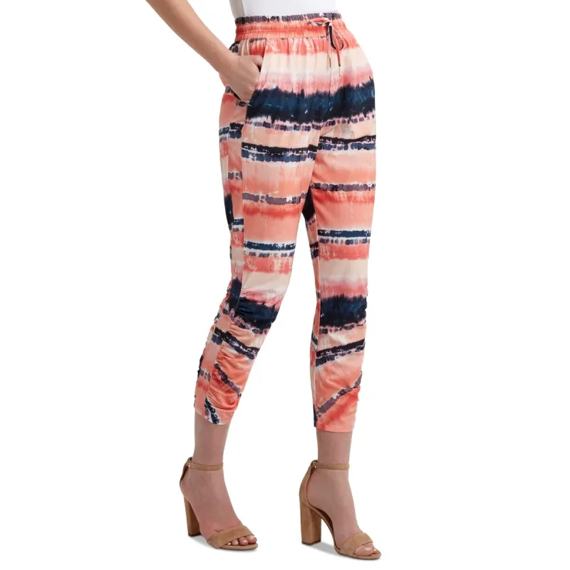 H Halston Women's Ruched Jogger Pants Pink Size Medium sold by Zulily