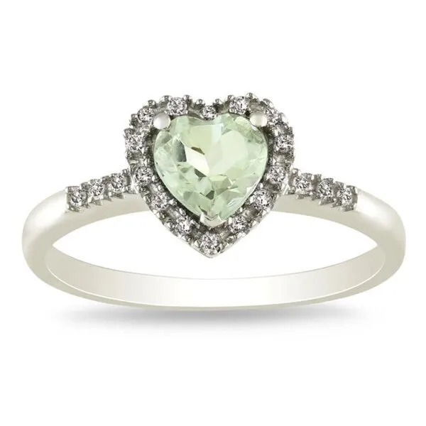 Miadora 10k Gold Gemstone and 1/10ct TDW Diamond Heart Ring sold by Zulily product image thumbnail 5