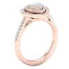 De Couer 1/2ct TDW Diamond Cluster Engagement Ring - Pink sold by Zulily