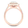 De Couer 1/2ct TDW Diamond Cluster Engagement Ring - Pink sold by Zulily