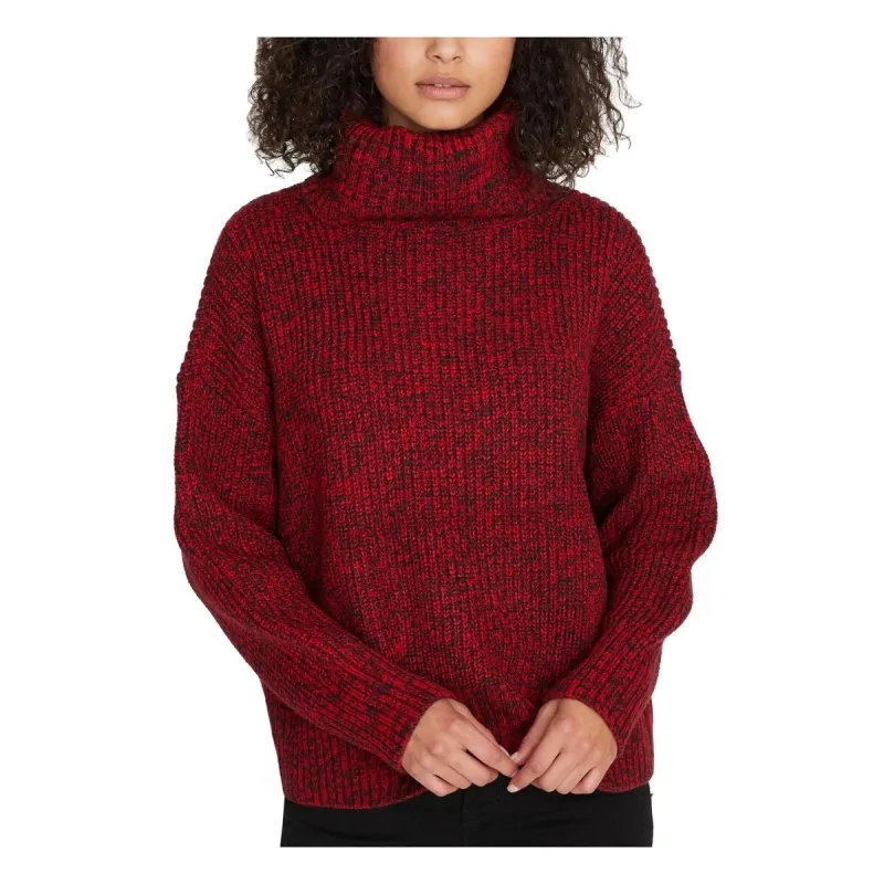 Sanctuary Women's Marled Roll Neck Pullover Sweater Red Size X-Small sold by Zulily