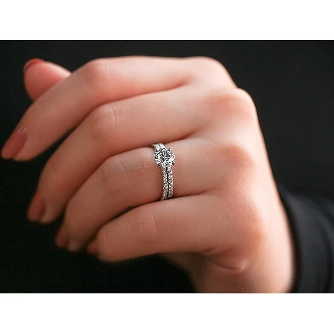 Annello by Kobelli 14k Gold Lab Grown Diamond Wrap Basket Bridal Set (GH/SI, DEF/VS) sold by Zulily product image thumbnail 3