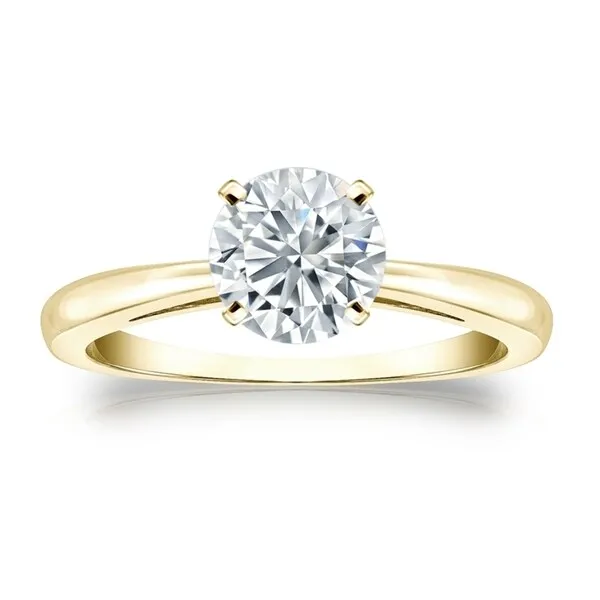 Auriya 18k Gold GIA Certified 0.75ct. TDW Round Solitaire Diamond Engagement Ring sold by Zulily product image thumbnail 5