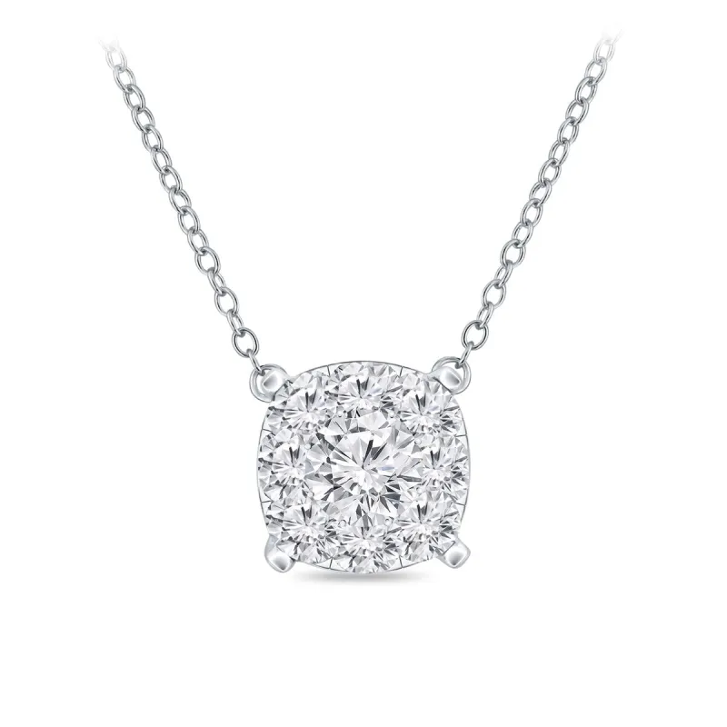 Auriya 14k Gold Pave Diamond Disc Necklace 3/8ct TW (H-I, I1-I2) sold by Zulily
