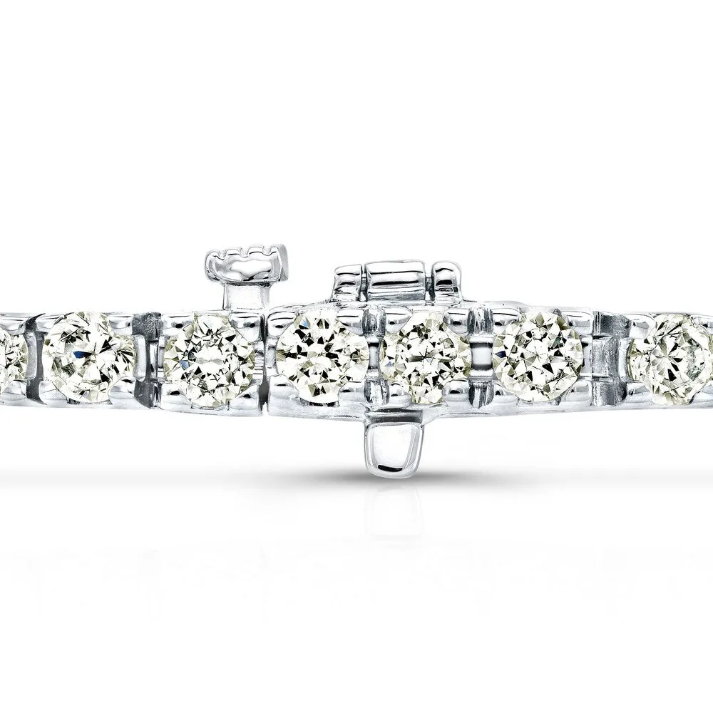Auriya 2 1/3ct TW Round Diamond Tennis Bracelet 14k Gold - 8-inch sold by Zulily product image thumbnail 4
